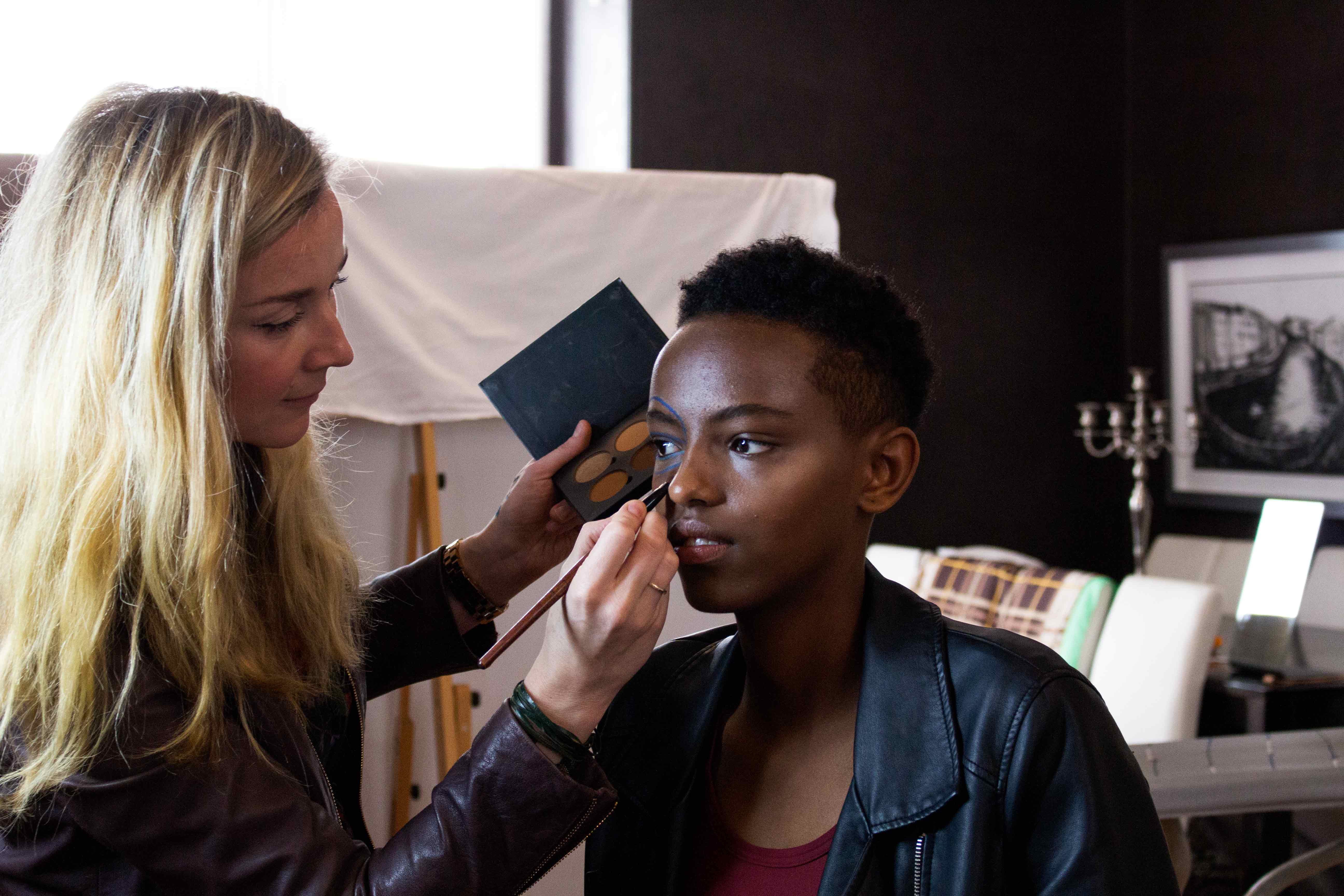Behind The Scenes of the Spy News Magazine Editorial Shoot. Katya Komarova