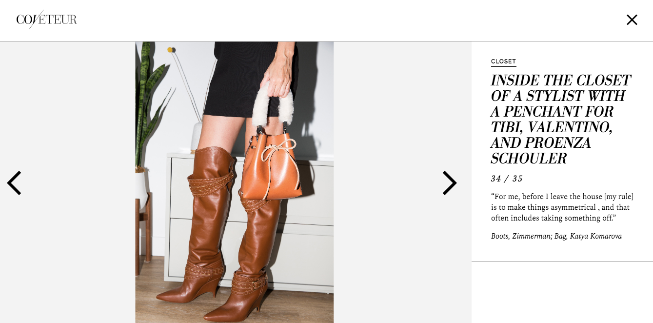 Inside Marina Ingvarsson's closet with Coveteur Katya Komarova