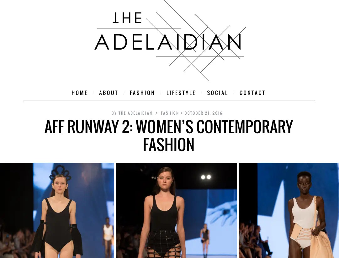 The Adelaidian about The Contemporary Women's Fashion Runway and Katya Komarova Katya Komarova