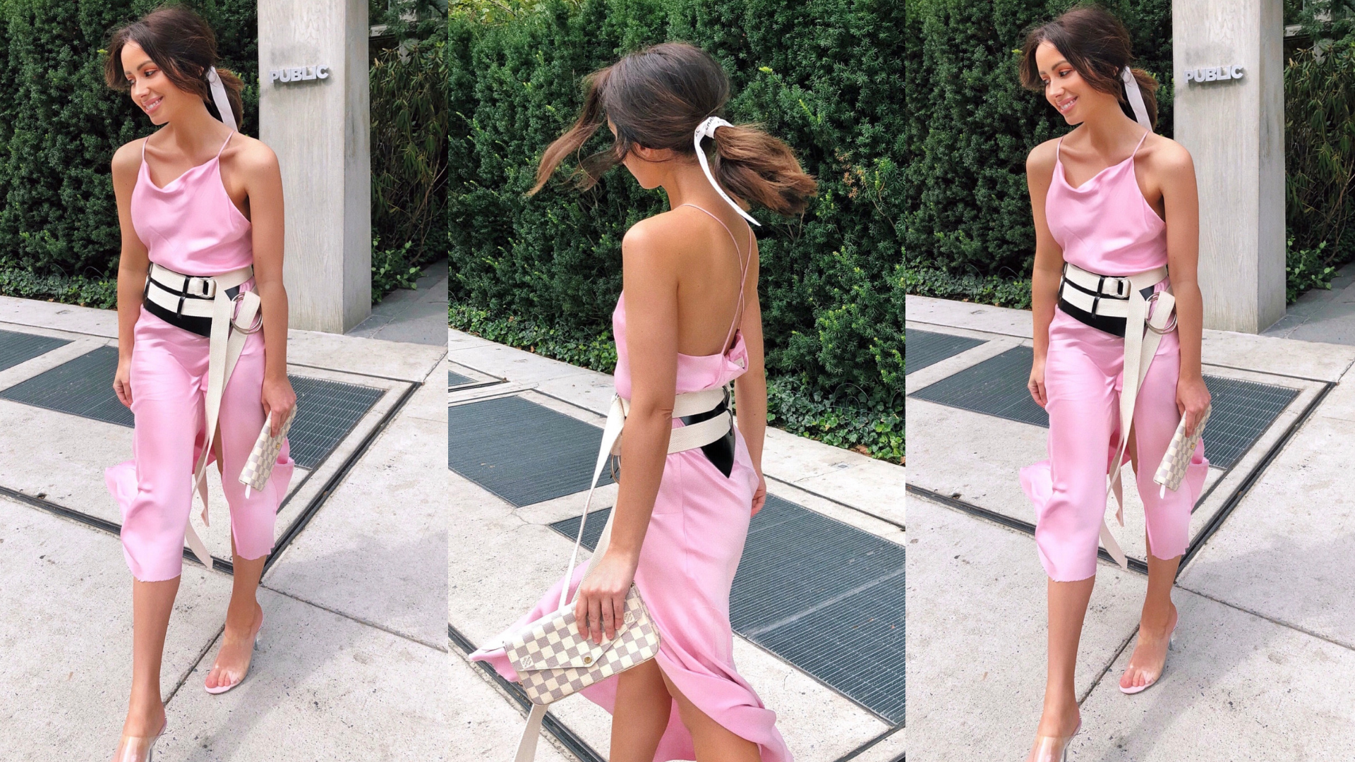 Jasmin Howell from Friend In Fashion in the Double Belt Corset during NYFW Katya Komarova
