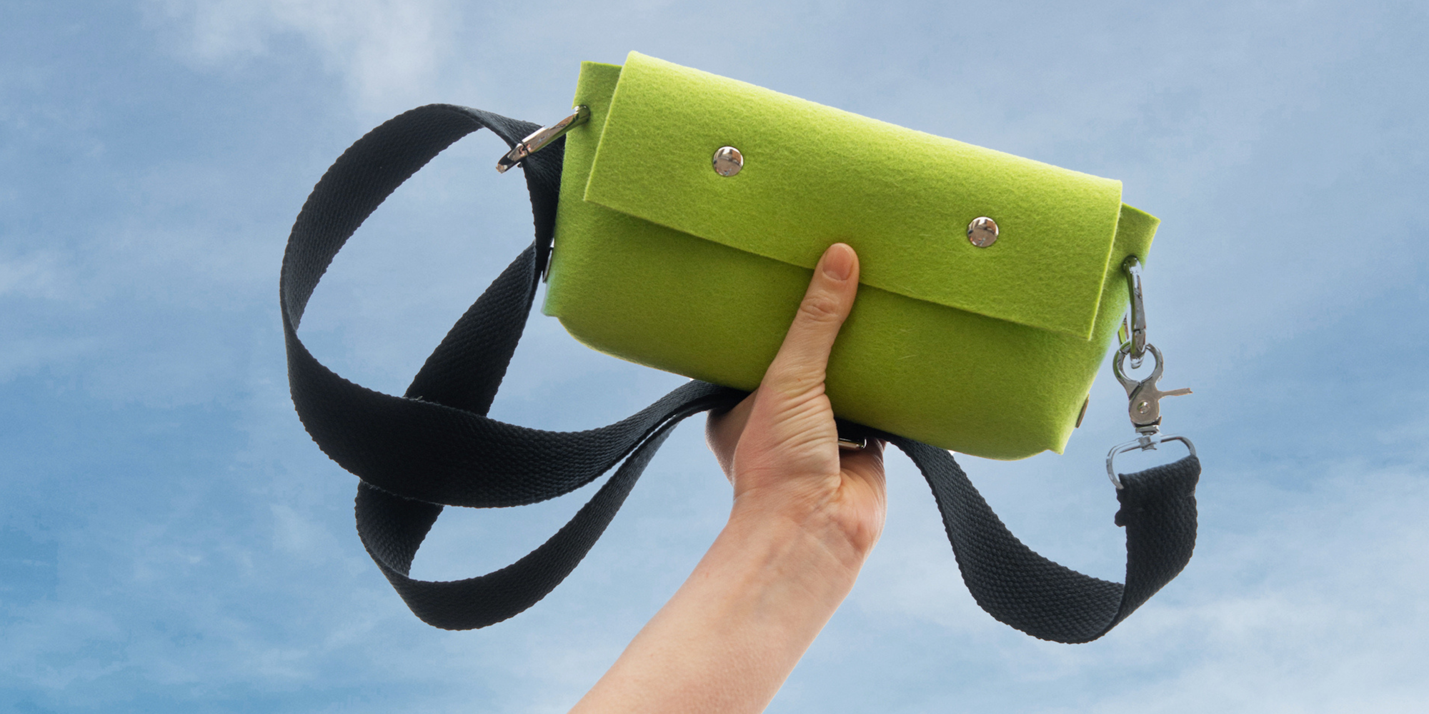 felt and leather bags
