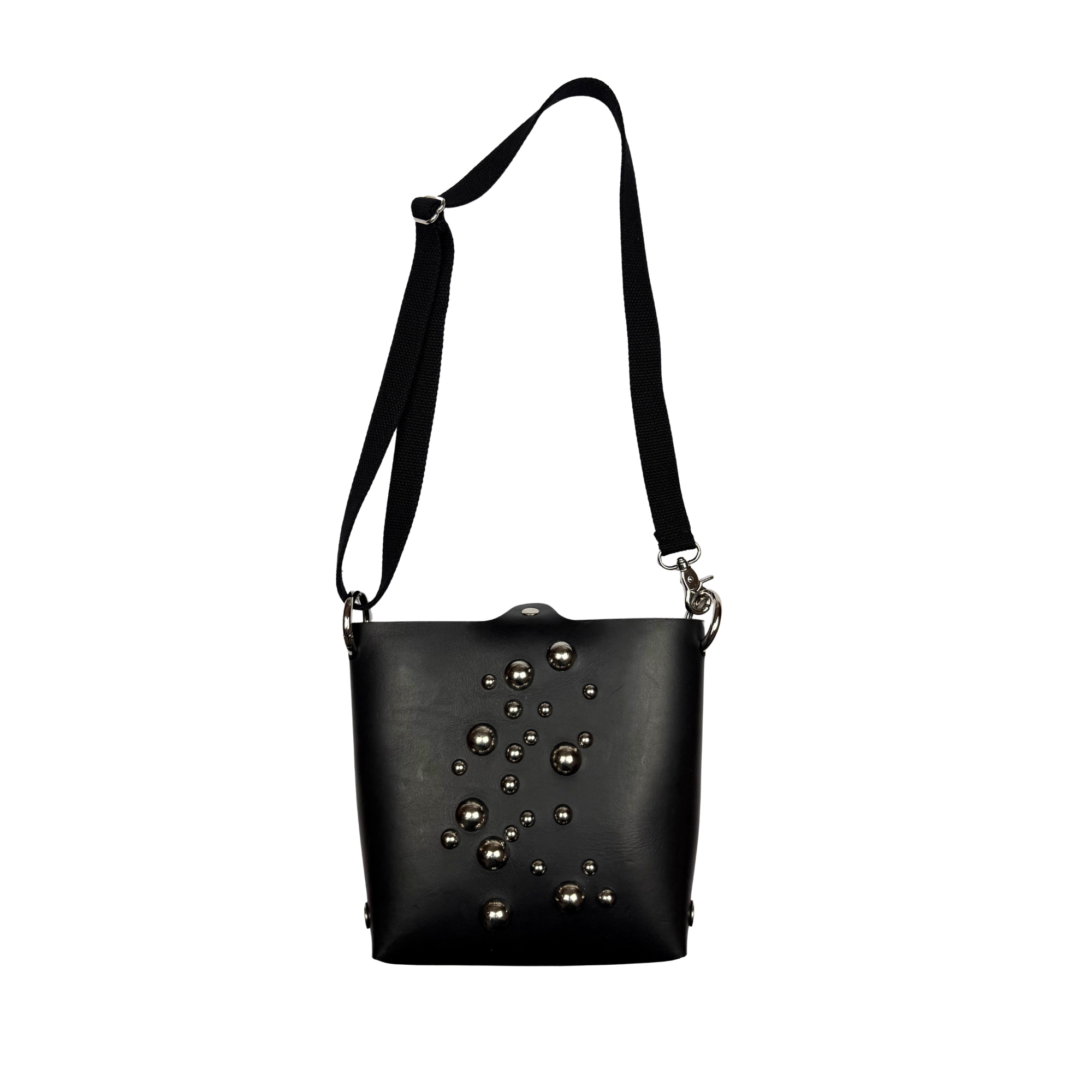 Embellished Leather Mini Tote Bag