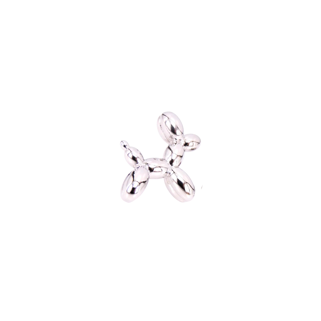 Bag Charm Pin - Silver Balloon Dog Katya Komarova