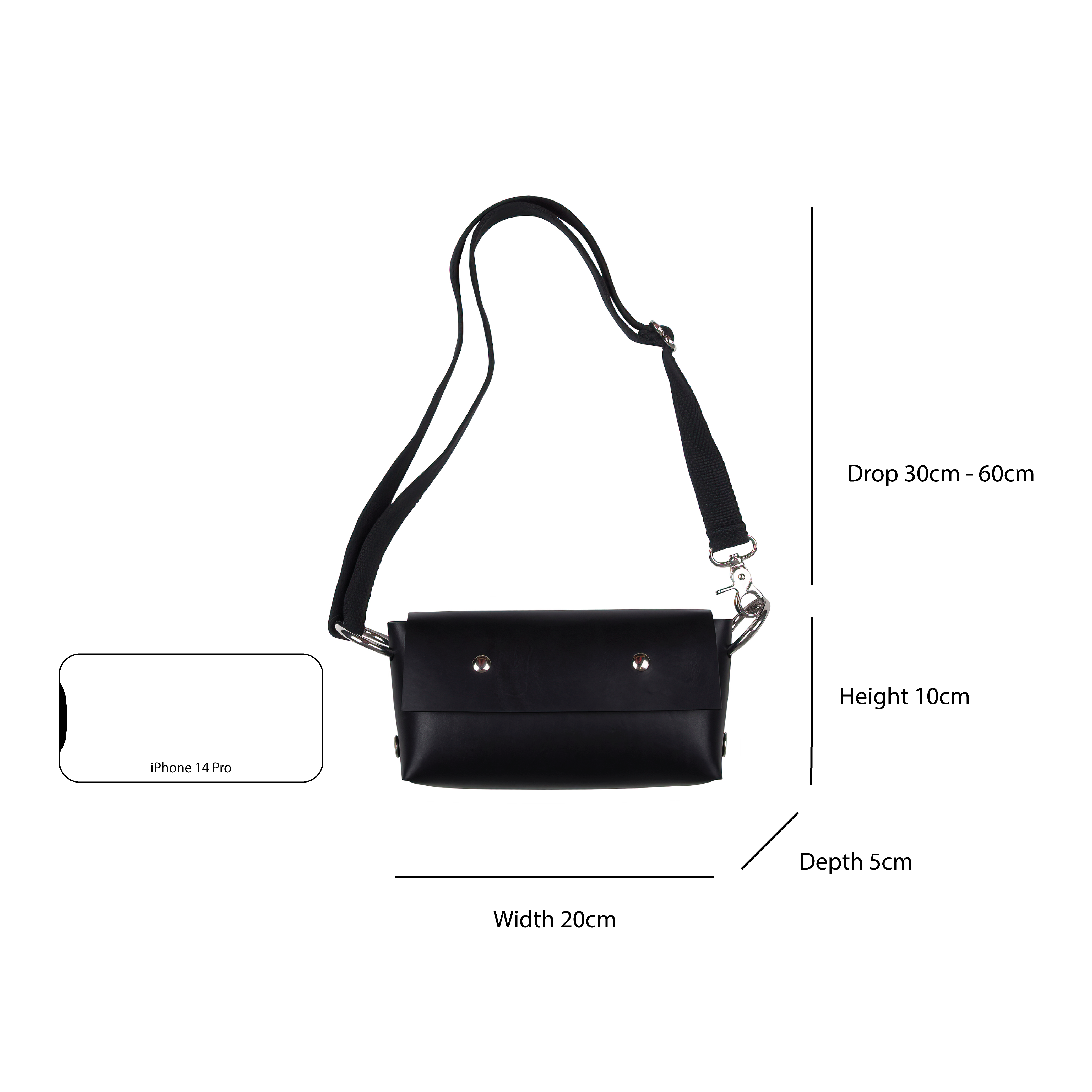 Leather Baguette Bag - Katya Komarova