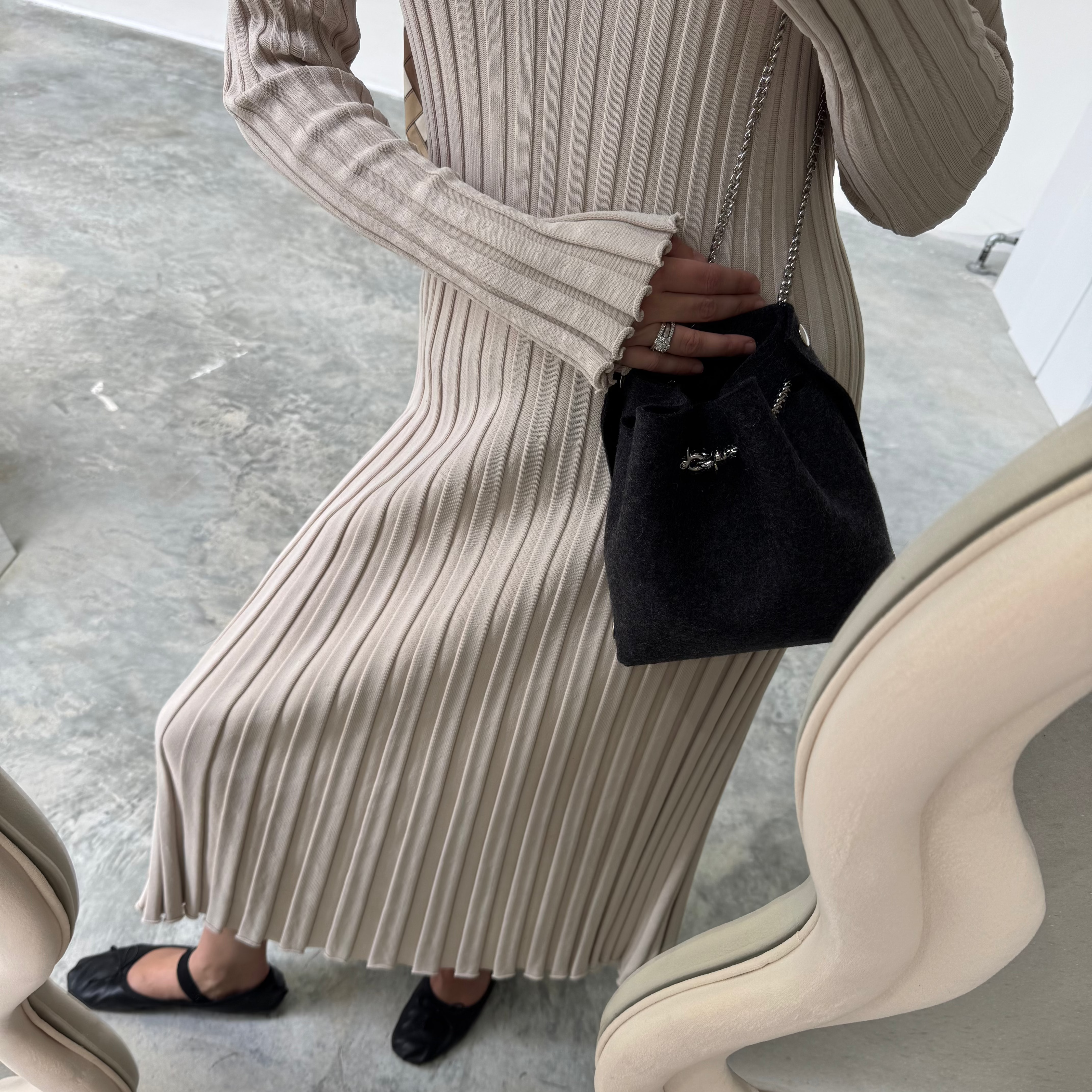 Felt Bucket Bag Katya Komarova