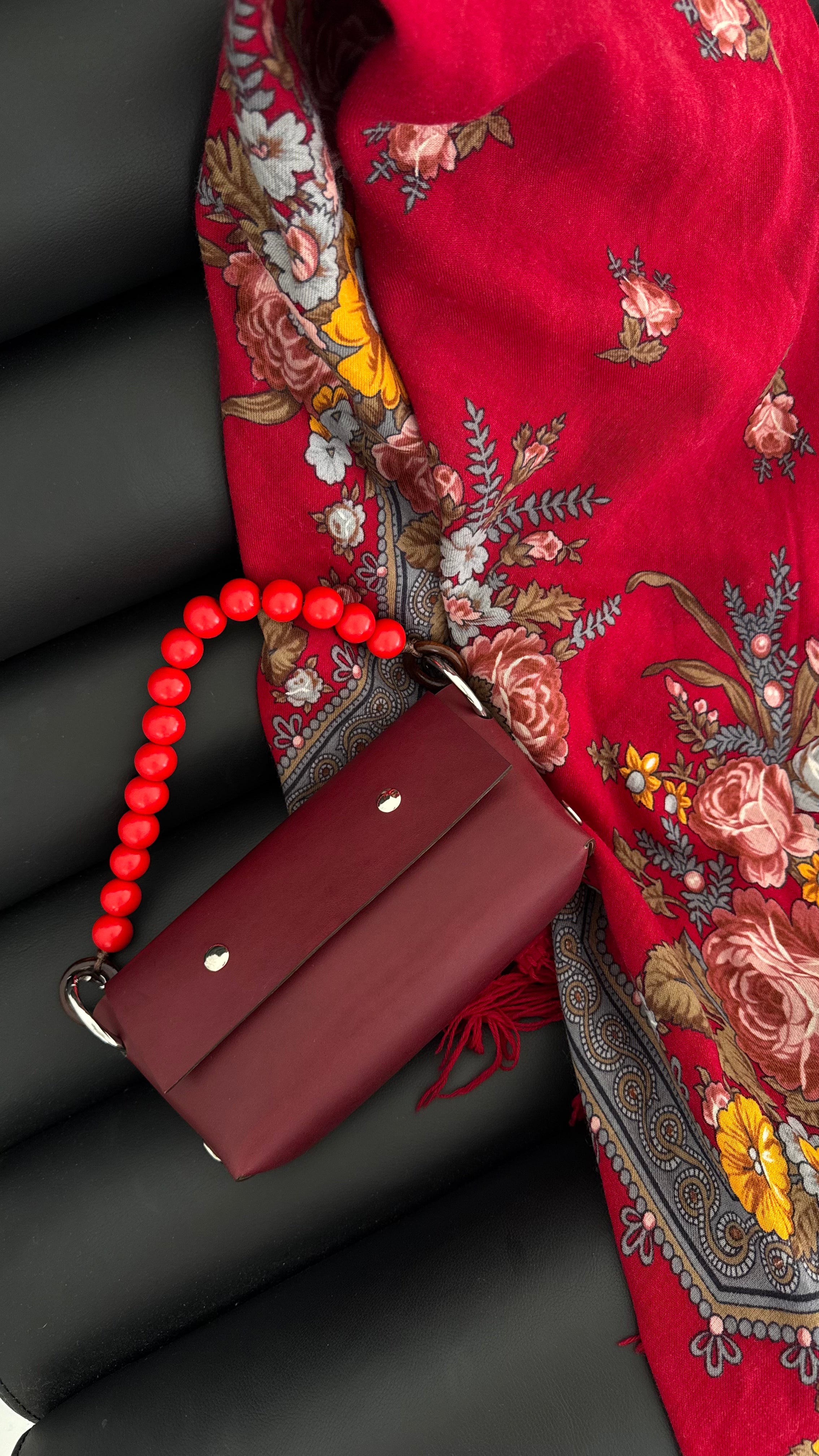 leather baguette bag
