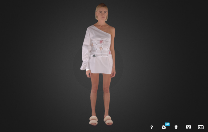 3D model of the Katya Komarova closing look at MBFW Russia Katya Komarova