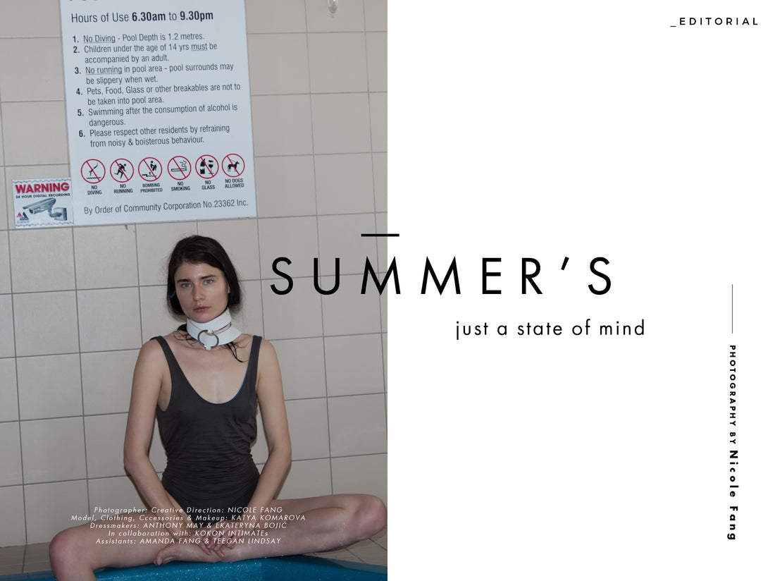 Katya Komarova in a brazen editorial shoot Summer's Just a State of Mind Katya Komarova