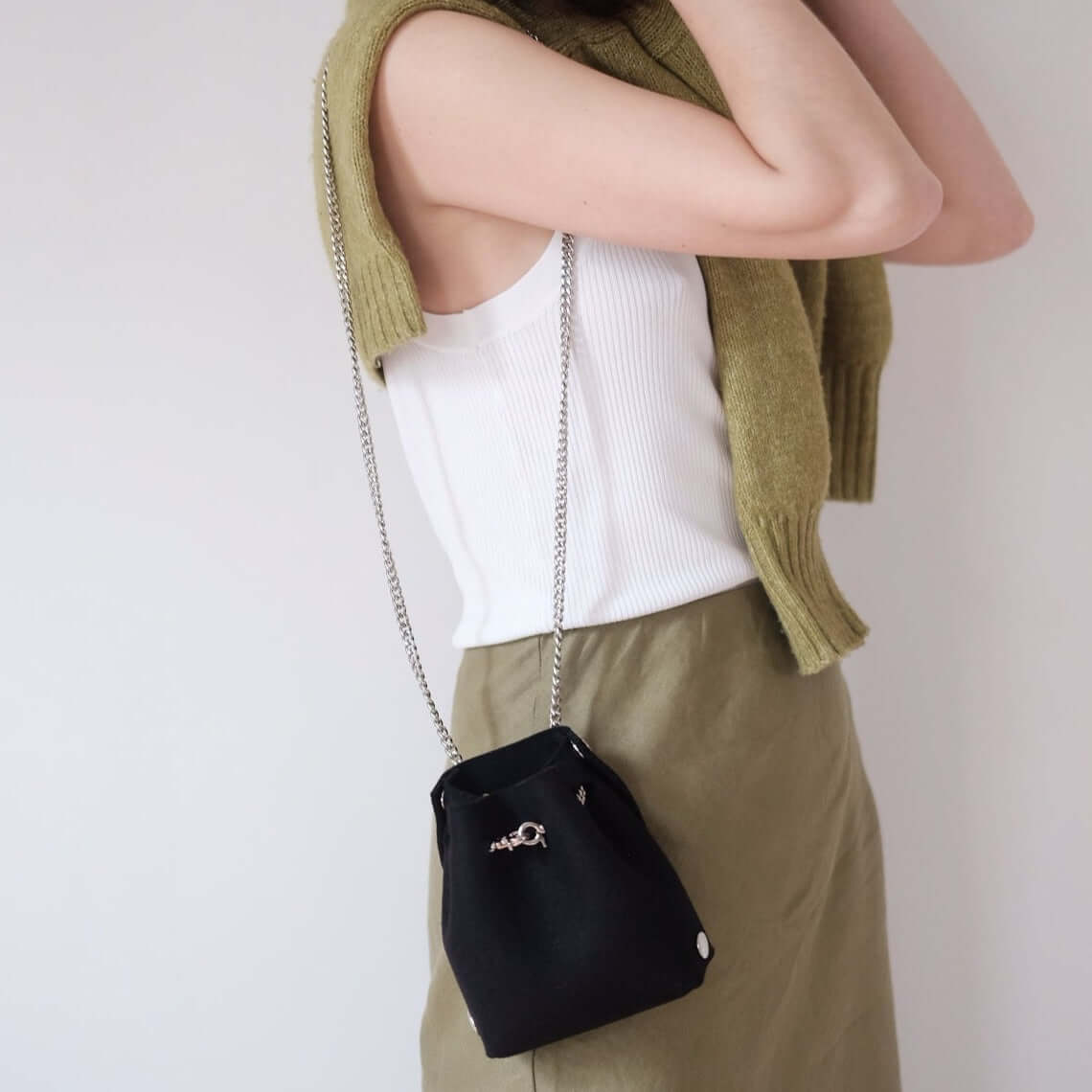 Felt Mini Bucket Bag - Katya Komarova