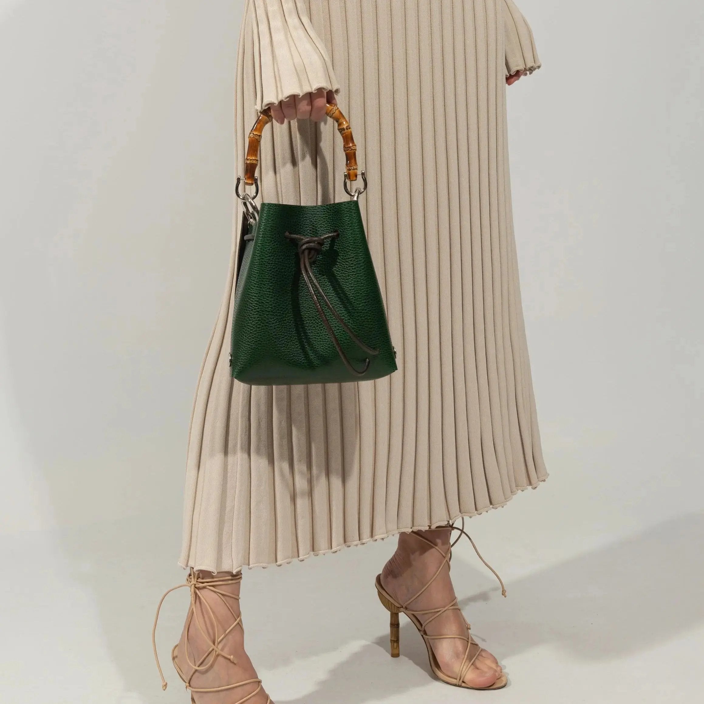 Leather Bucket Bag Katya Komarova