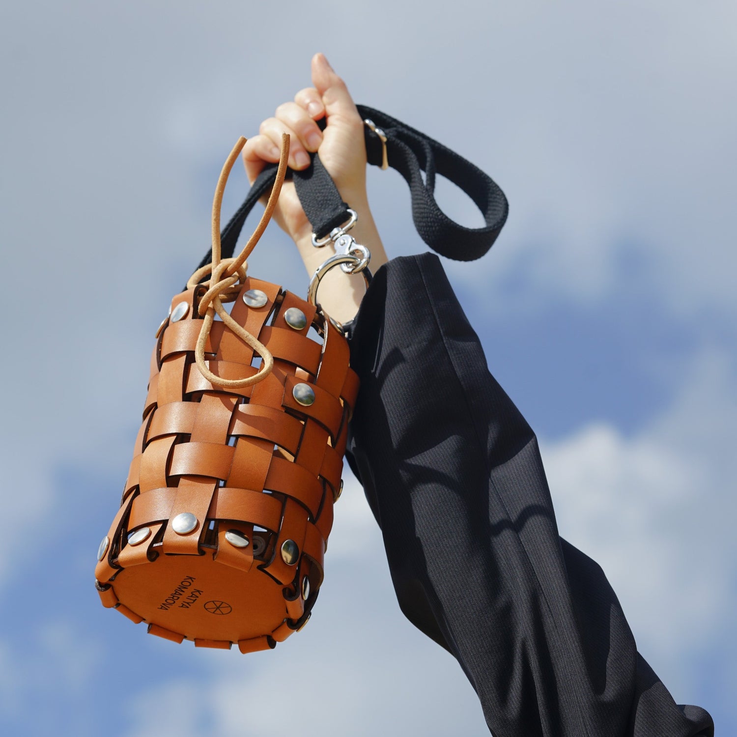 Leather Basket Bag - Katya Komarova